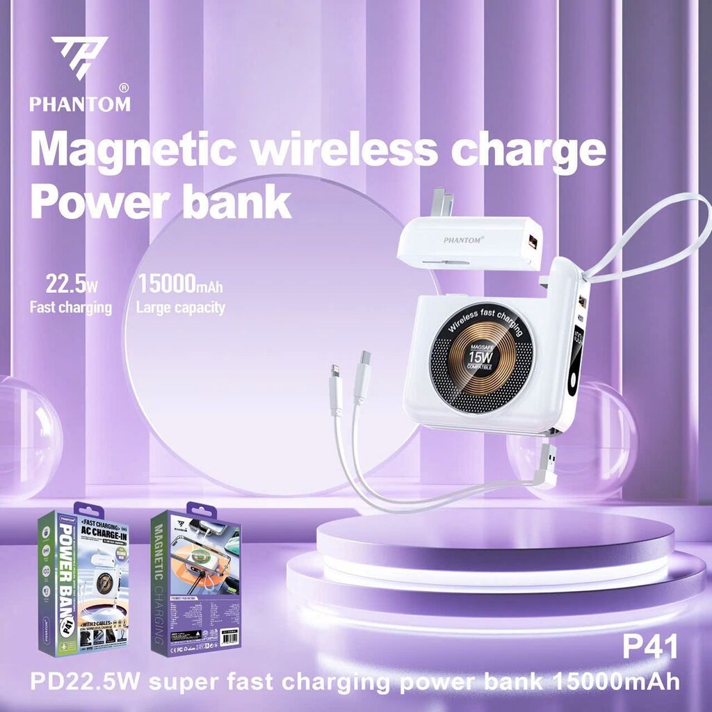 PIN PHANTOM P41 15.000mah Magsafe đa năng