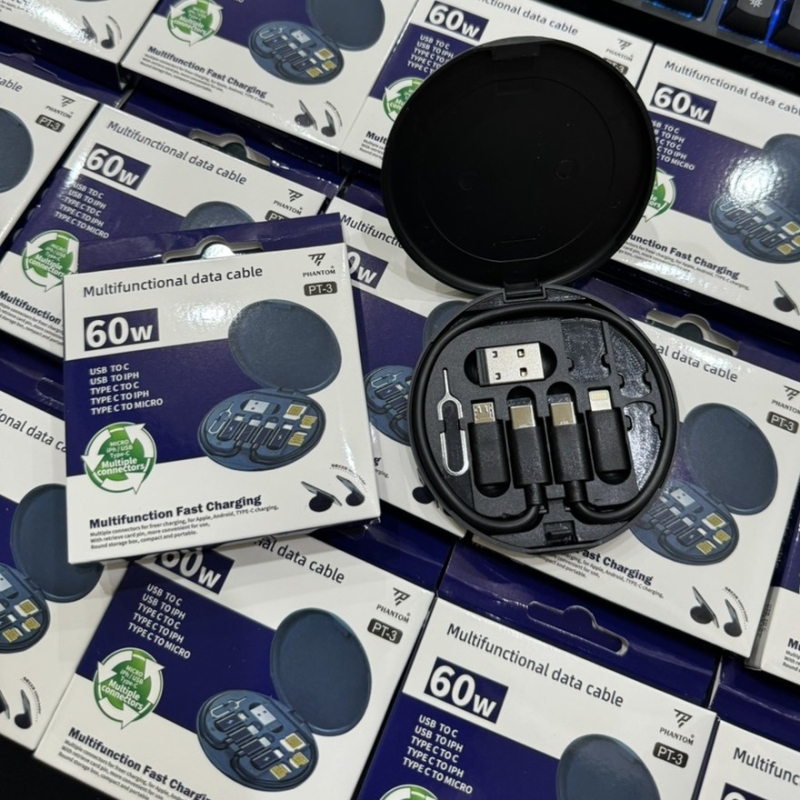 cáp sạc đa năng 6in1 PHANTOM PT3 - Ảnh 5