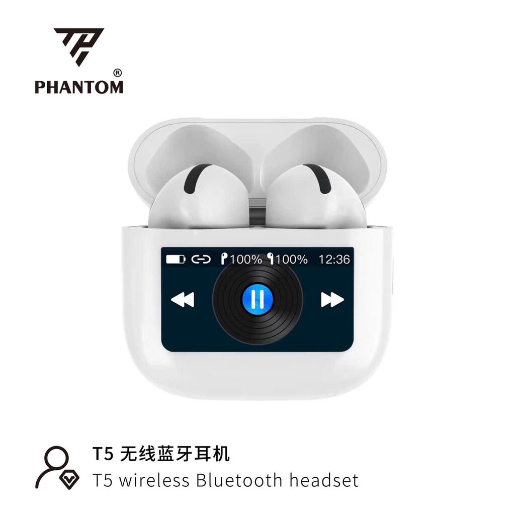 Tai nghe PHANTOM T5 ( cod màn hình ) - Ảnh 2