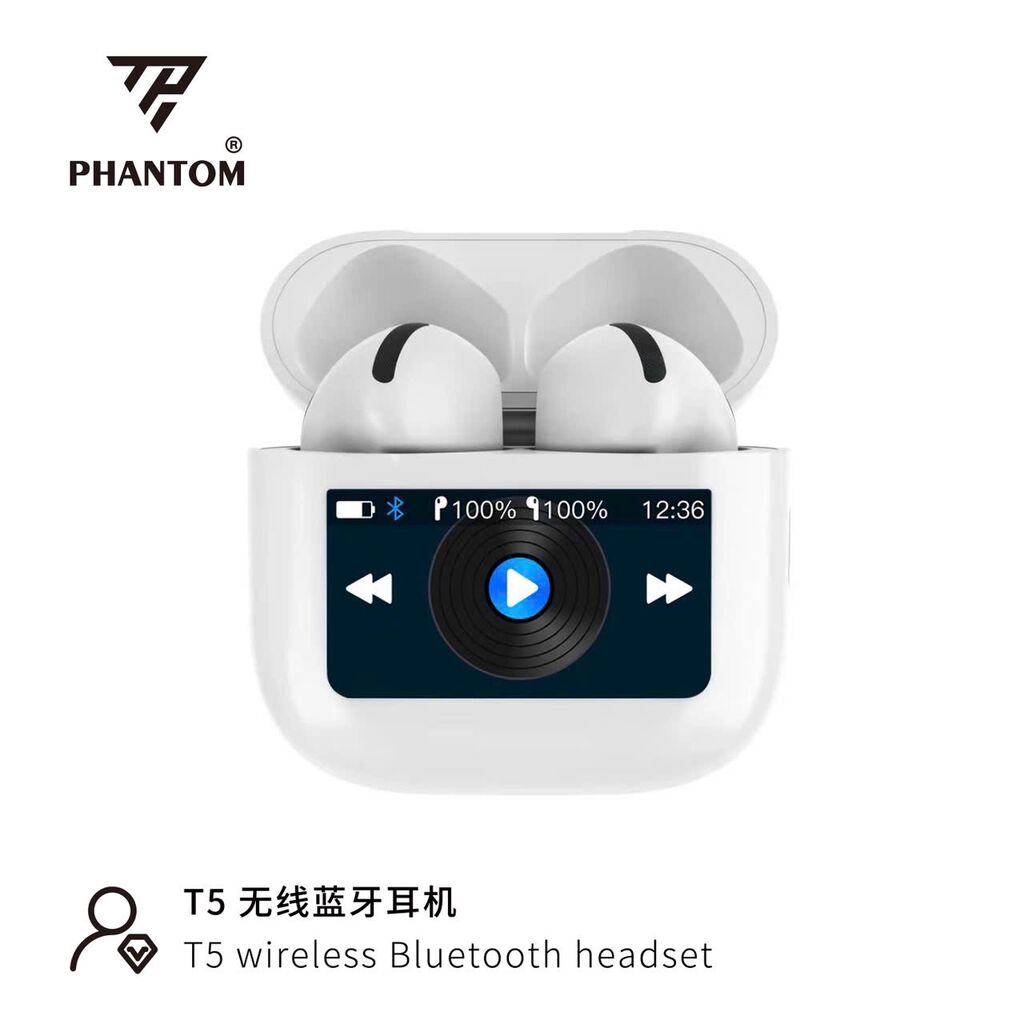 Tai nghe PHANTOM T5 ( cod màn hình ) - Ảnh 5