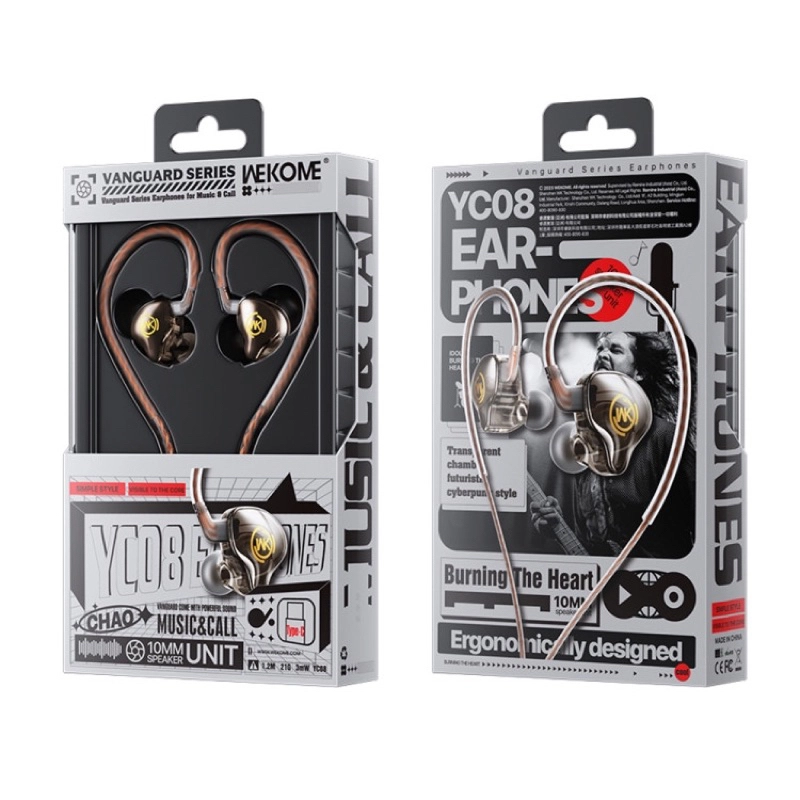 tai nghe wekome YC08 chân lithing  - Ảnh 2