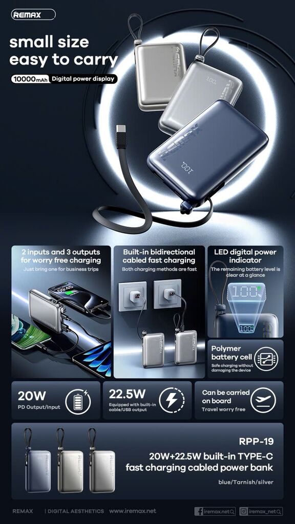 PIN DỰ PHÒNG REMAX RPP 19 SẠC NHANH - Ảnh 2