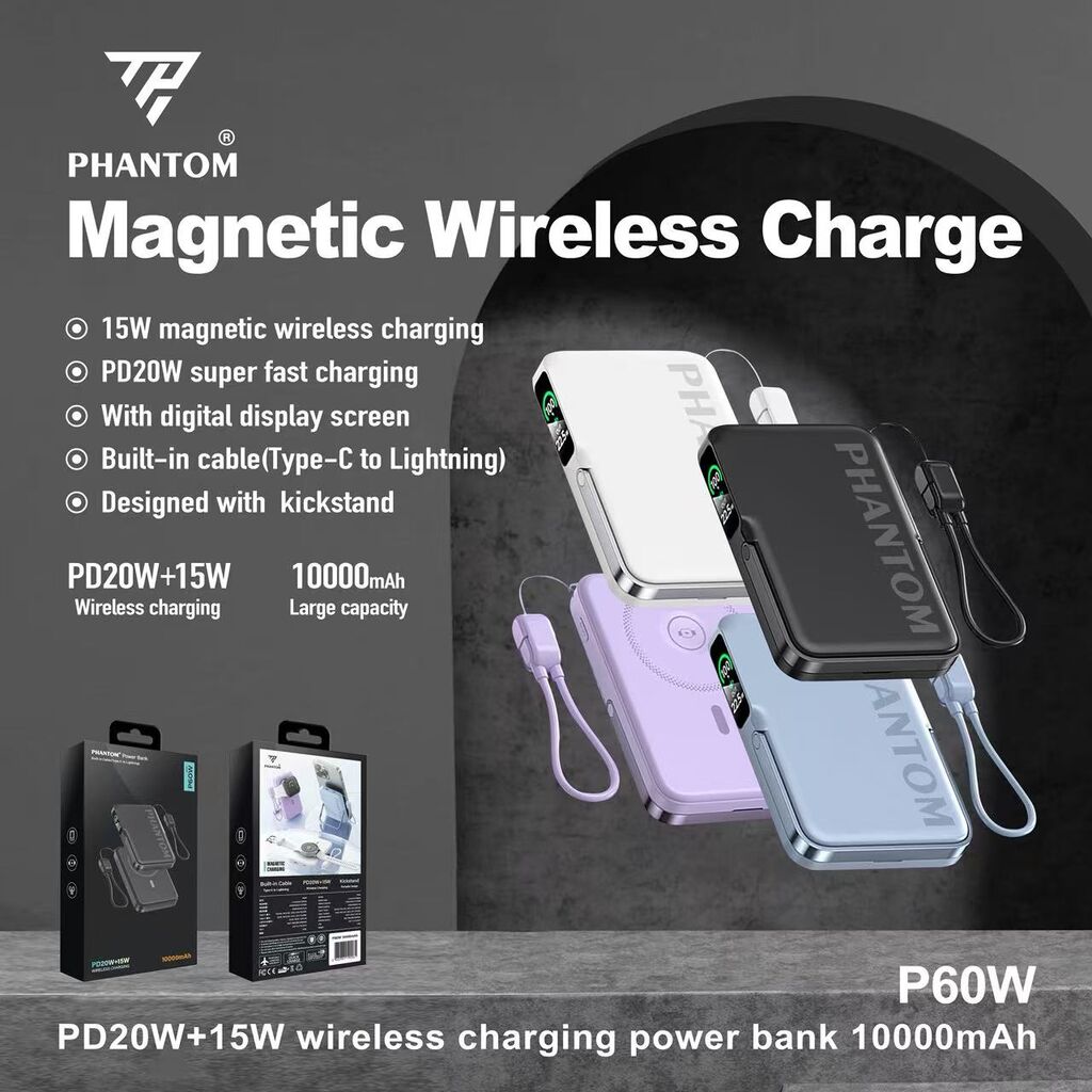 PIN PHANTOM P60 10.000mah Magsafe Đa năng