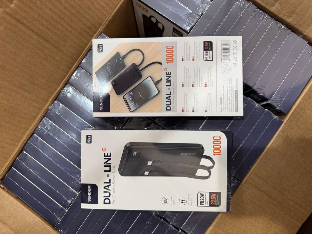 pin dự phòng sendem 10,000mah PK88 sạc nhanh kèm dây