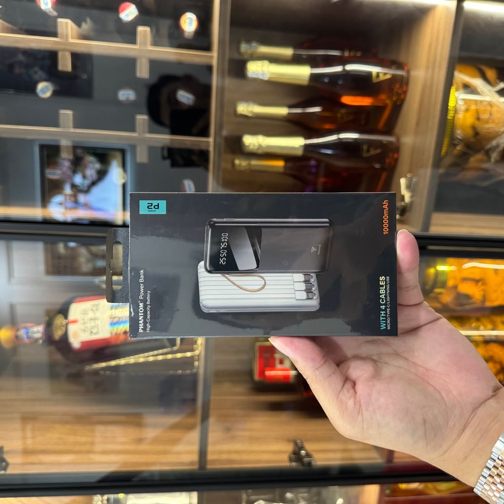 PHANTOM P2 10,000mah kèm 4 dây sạc