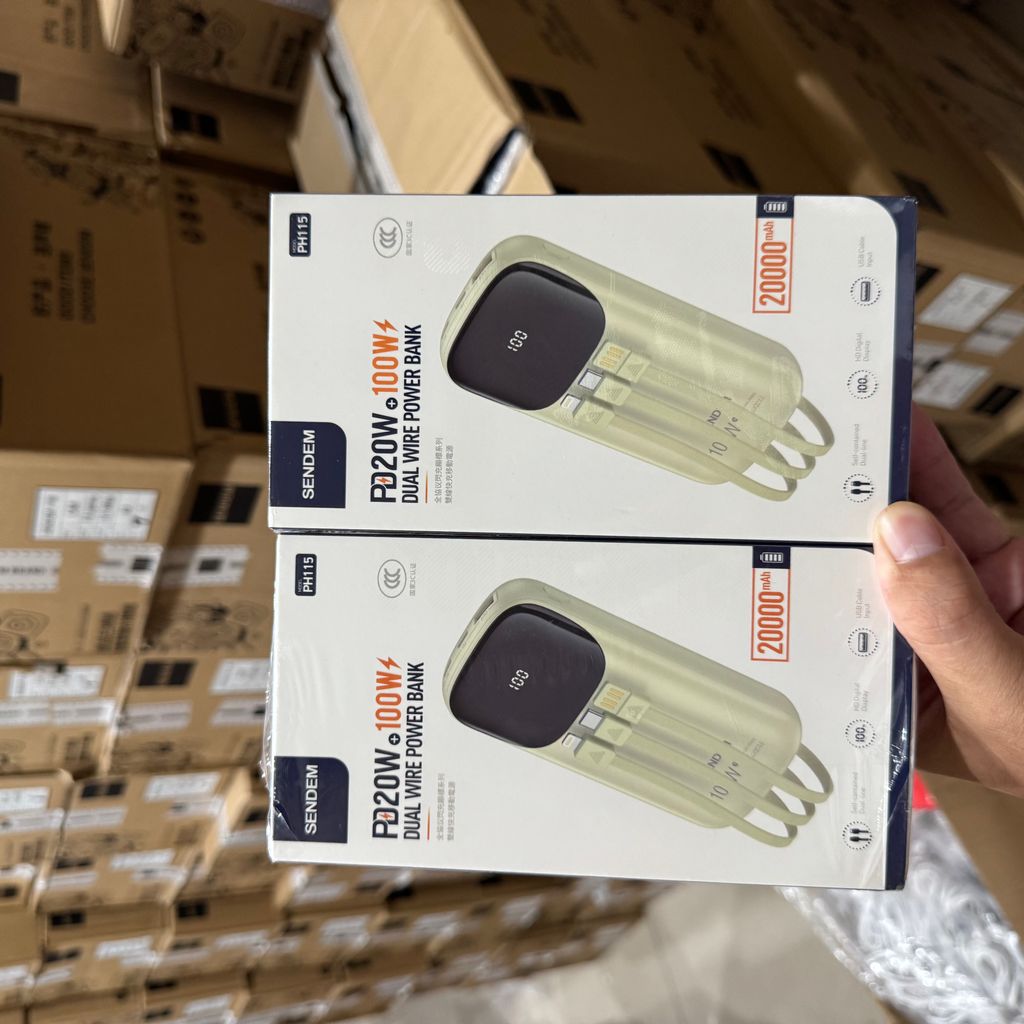 PIN DỰ PHÒNG SENDEM SẠC NHANH