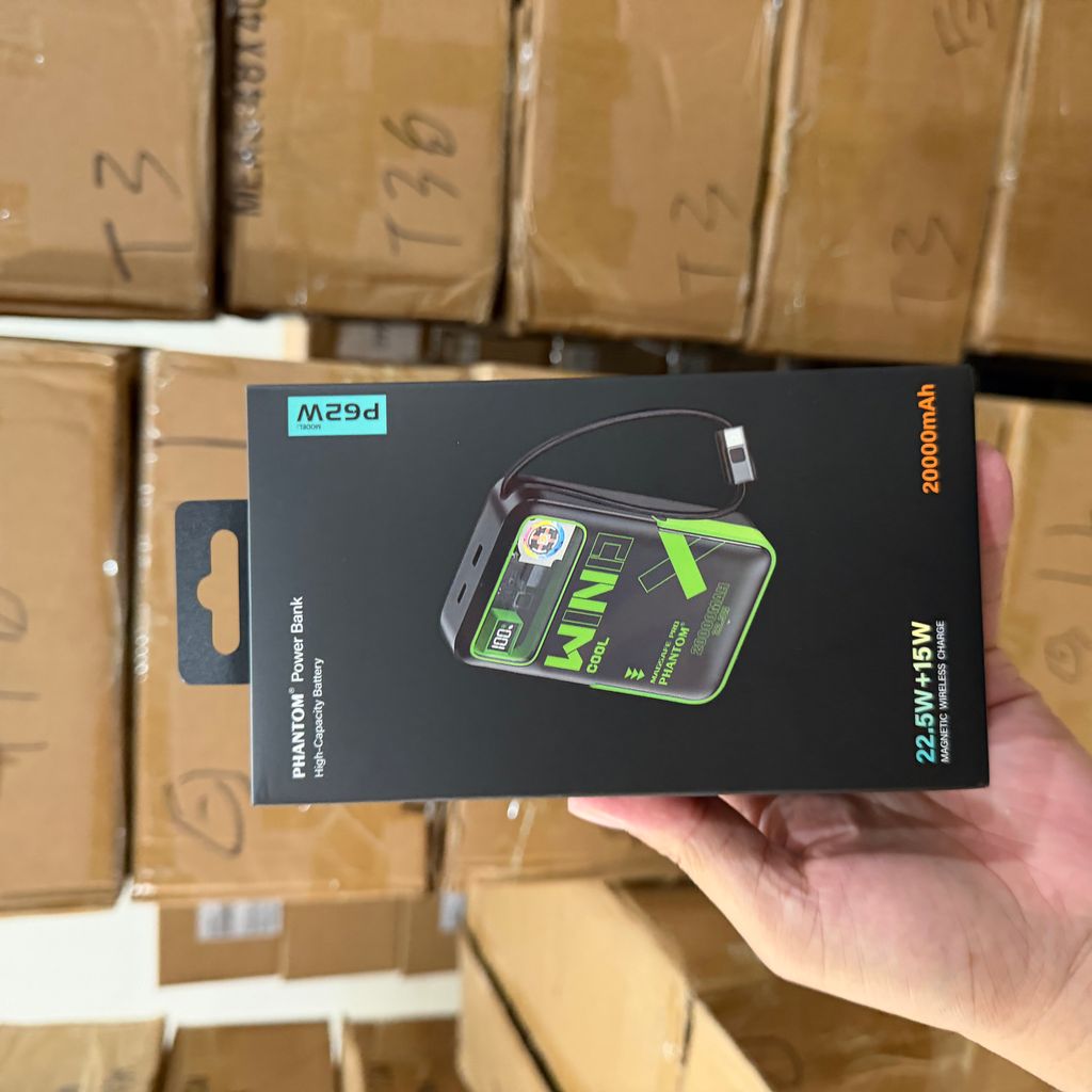 PIN dự phòng magsafe phantom P62 20.000mah - Ảnh 7