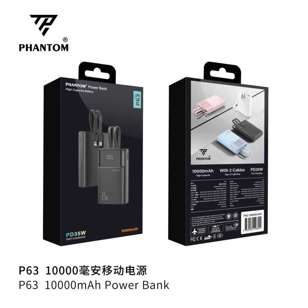 PIN PHANTOM DỰ PHÒNG 35W SẠC NHANH - Ảnh 3