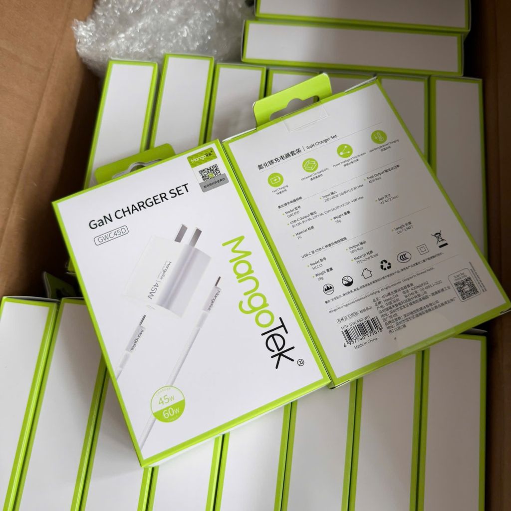   BỘ SẠC MANGOTEK 45W CHÍNH HÃNG  - Ảnh 8