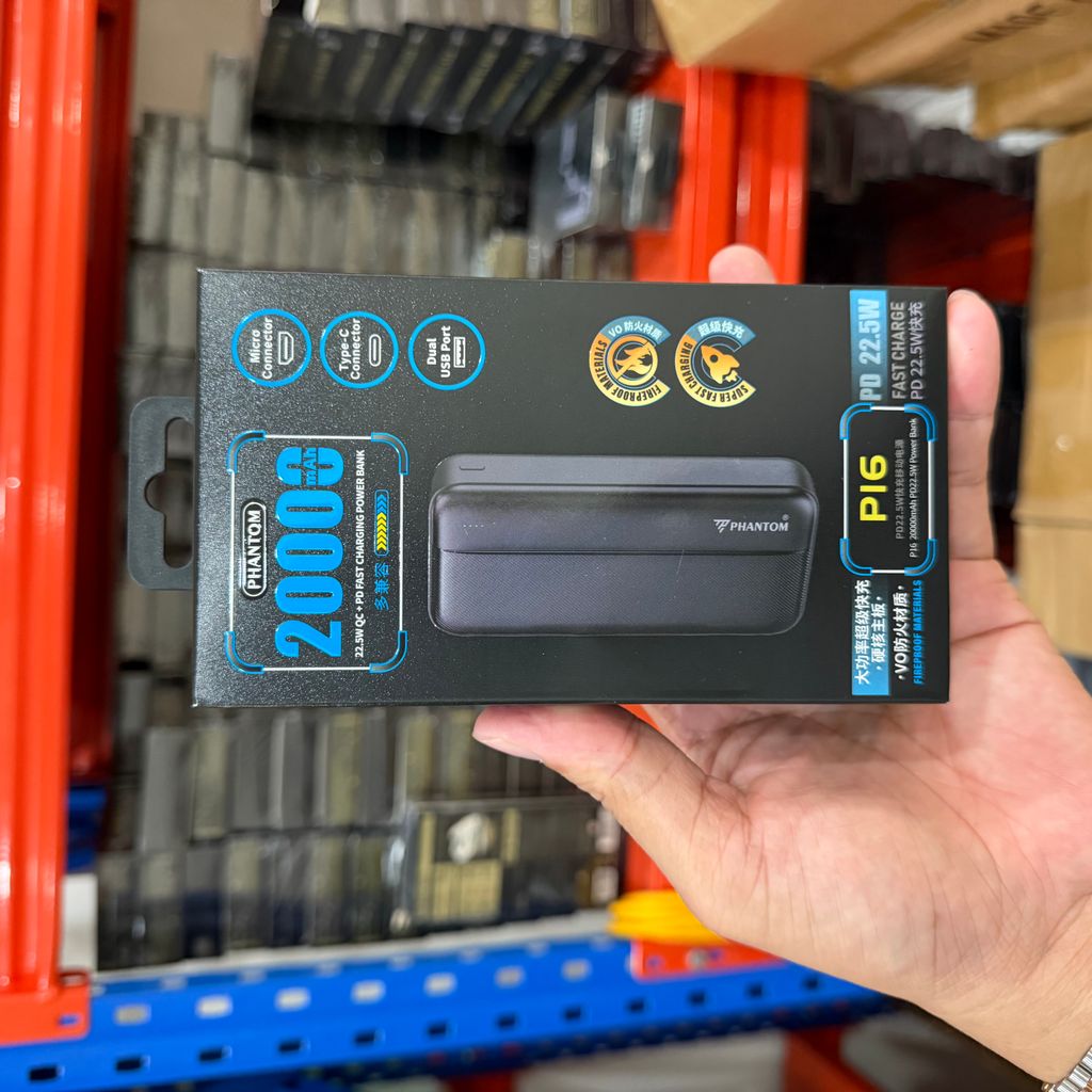 PIN DỰ PHÒNG PHANTOM SẠC NHANH