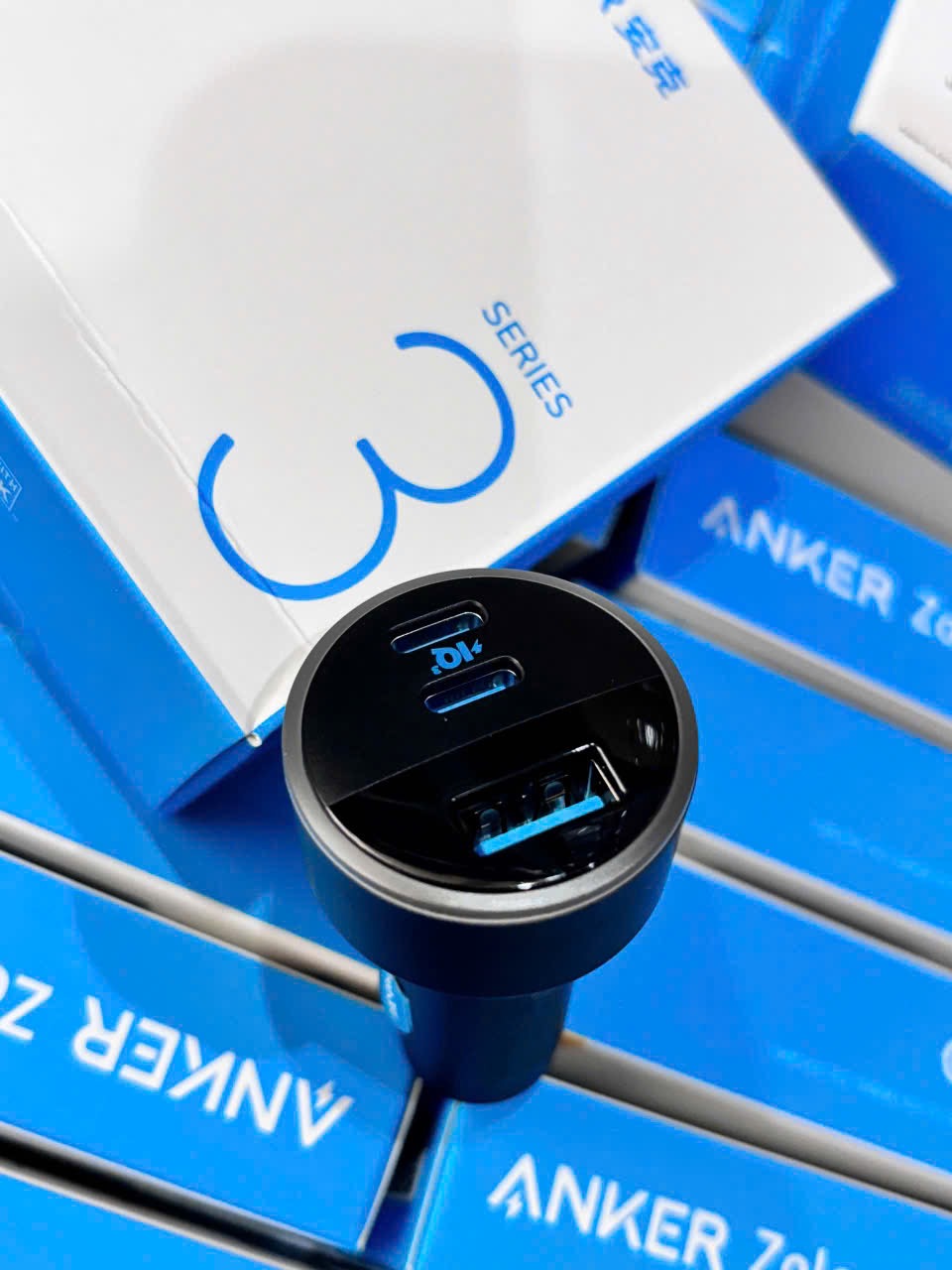 Sạc Ô tô Anker Chính hãng Fullbox new