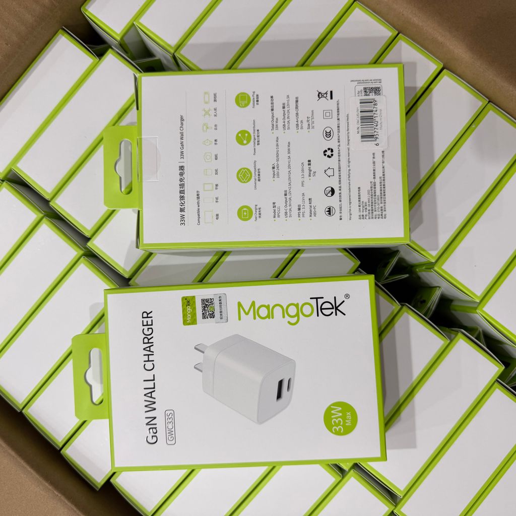 ⚡ CỦ SẠC NHANH GAN MANGOTEK GWC33S - 33W MAX