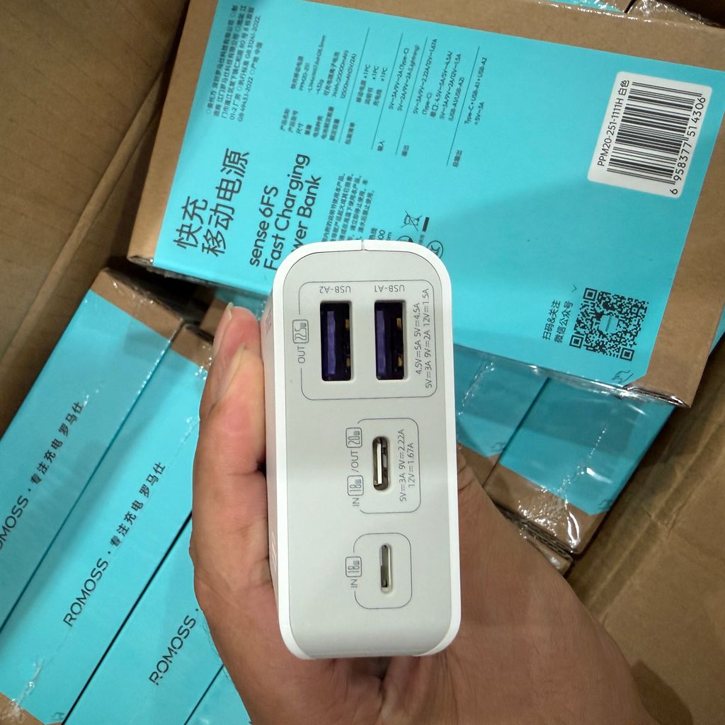 pin dự phòng Romoss 20.000mah Sense 6FS Sạc nhanh - Ảnh 4