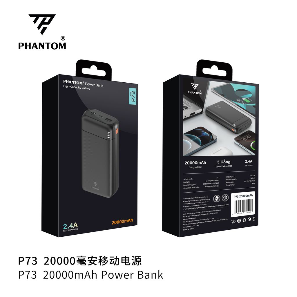 PIN dự phòng PHANTOM chính hãng