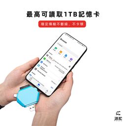 Đầu đọc thẻ đa năng 3in1 Type-C / LN / USB - đọc thẻ TF/SD lên tới 1TB (Trắng)