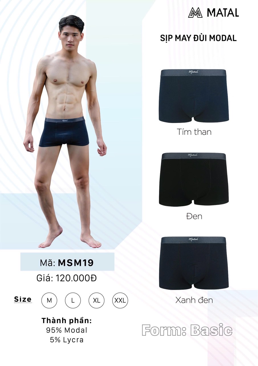 Quần boxer(sịp đùi) Matal 