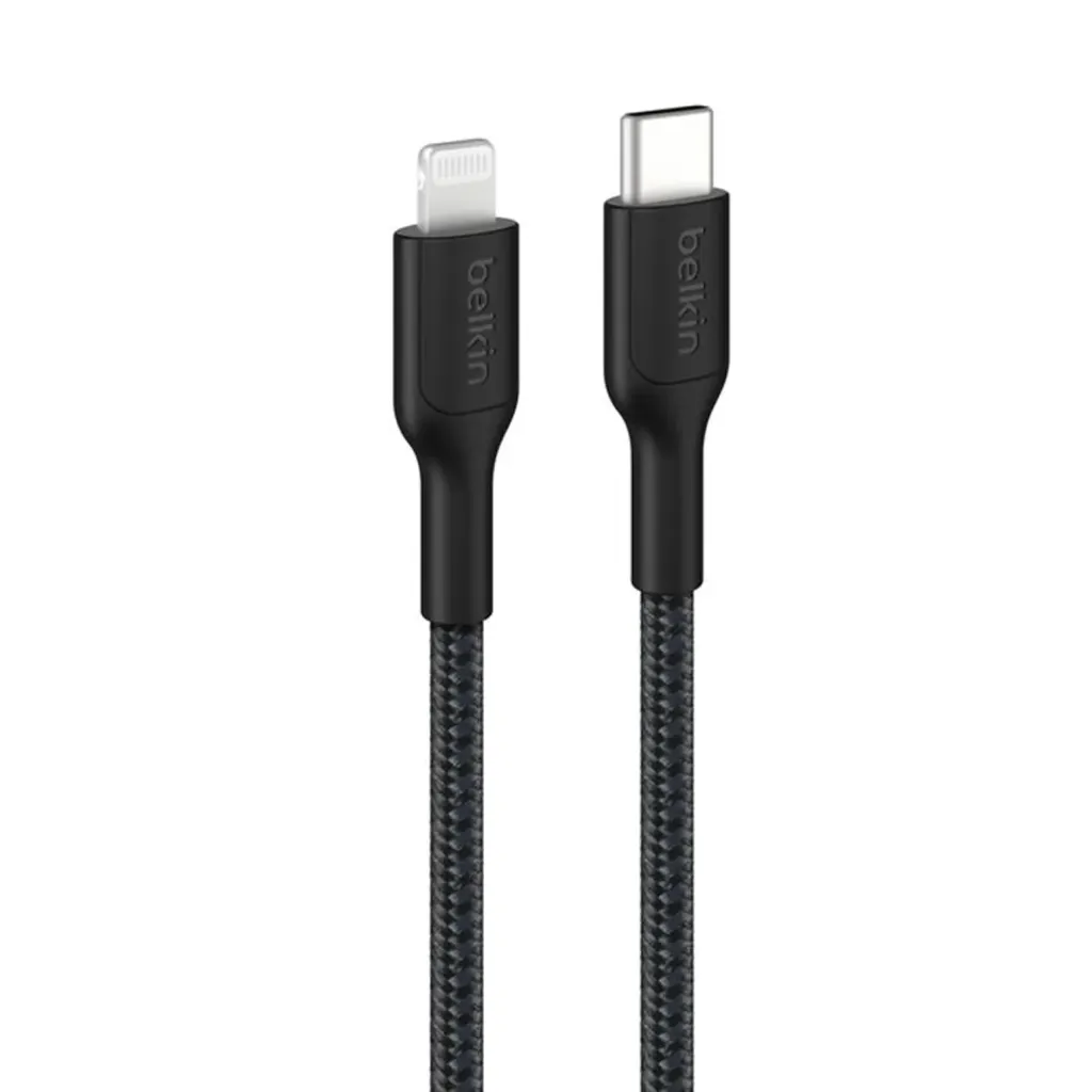 Cáp sạc nhanh iPhone dây dù Belkin C to L, có MFI, độ dài 1M ( ko hộp )
