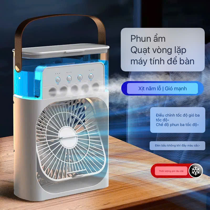 Quạt phun sương để bàn dung tích 400ml 3 cấp độ nguôn 5v 2A