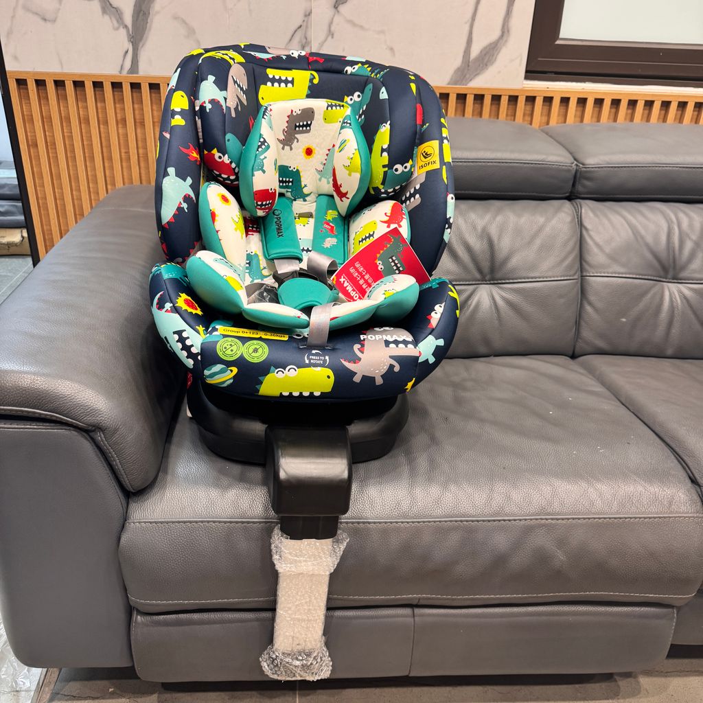 Ghế an toàn ô tô trẻ em POPMAX HOORAY (UK ) – Xoay 360°, khoá iSOFIX, từ 0-12 tuổi,