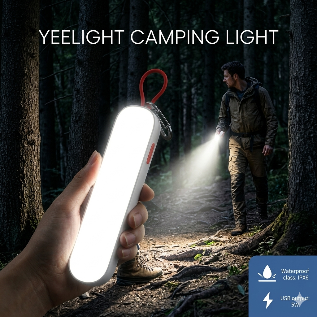Đèn sạc Cắm Trại XIAOMI Yeelight Camping Light (YLMJD-0003), kiêm Pin dự phòng