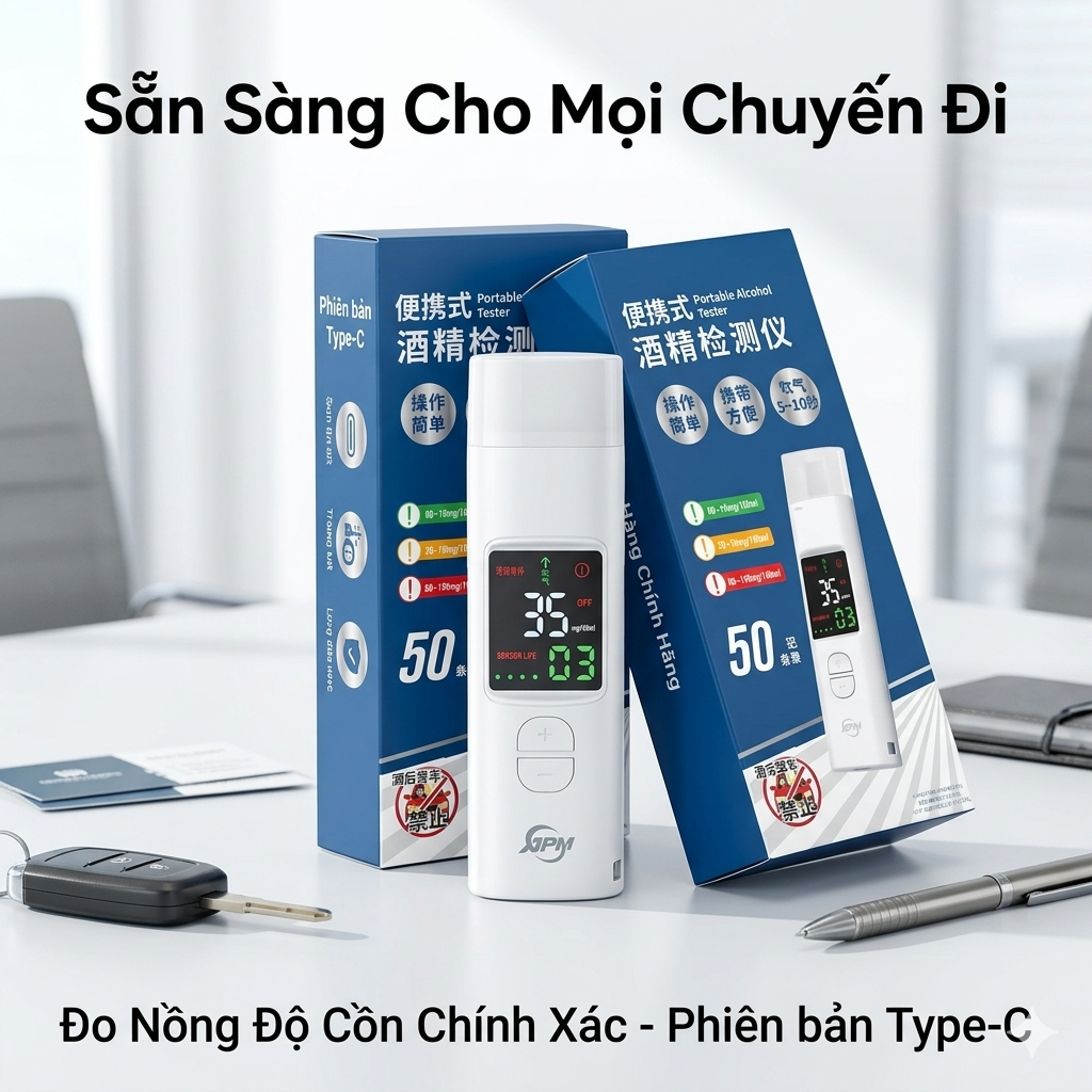 [Kho LB] Máy đo / thổi nồng độ cồn di động APM-J8