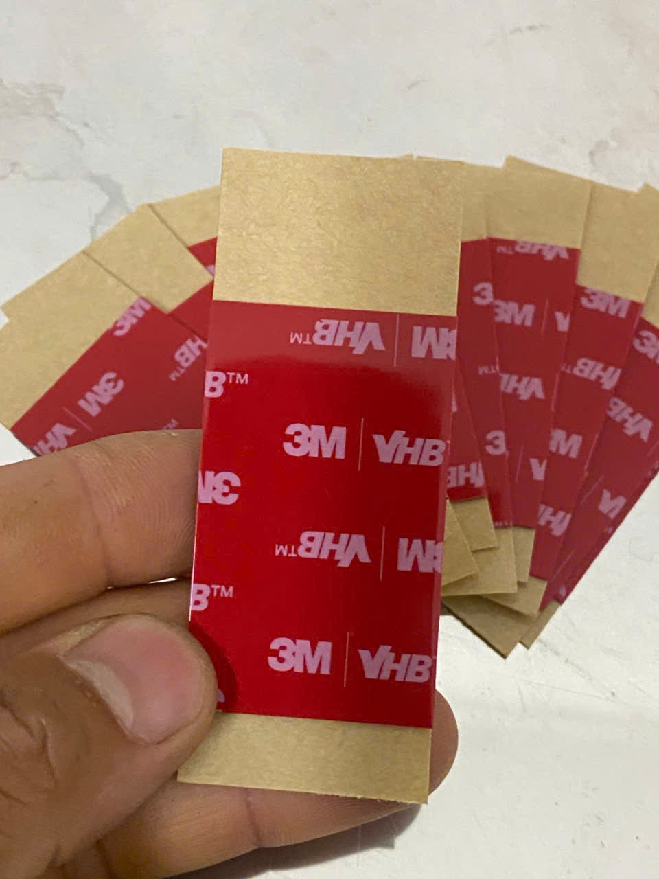 miếng dán 2 mặt 3M VHB 060GF bản 5x3cm tiện dụng, siêu dính, dán camera, ổ cắm, của sạc, wifi và c
