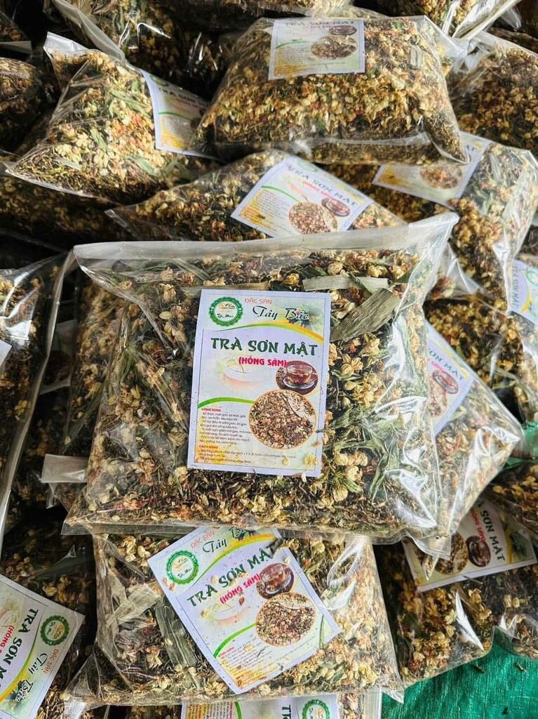 Trà sơn mật hồng sâm