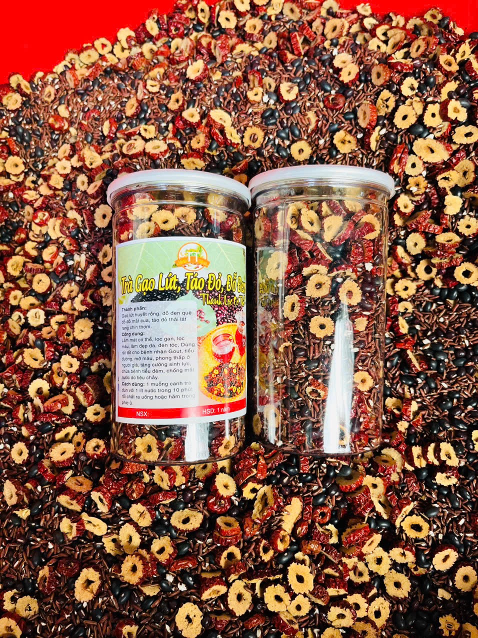 Trà gạo nứt táo đỏ 1kg