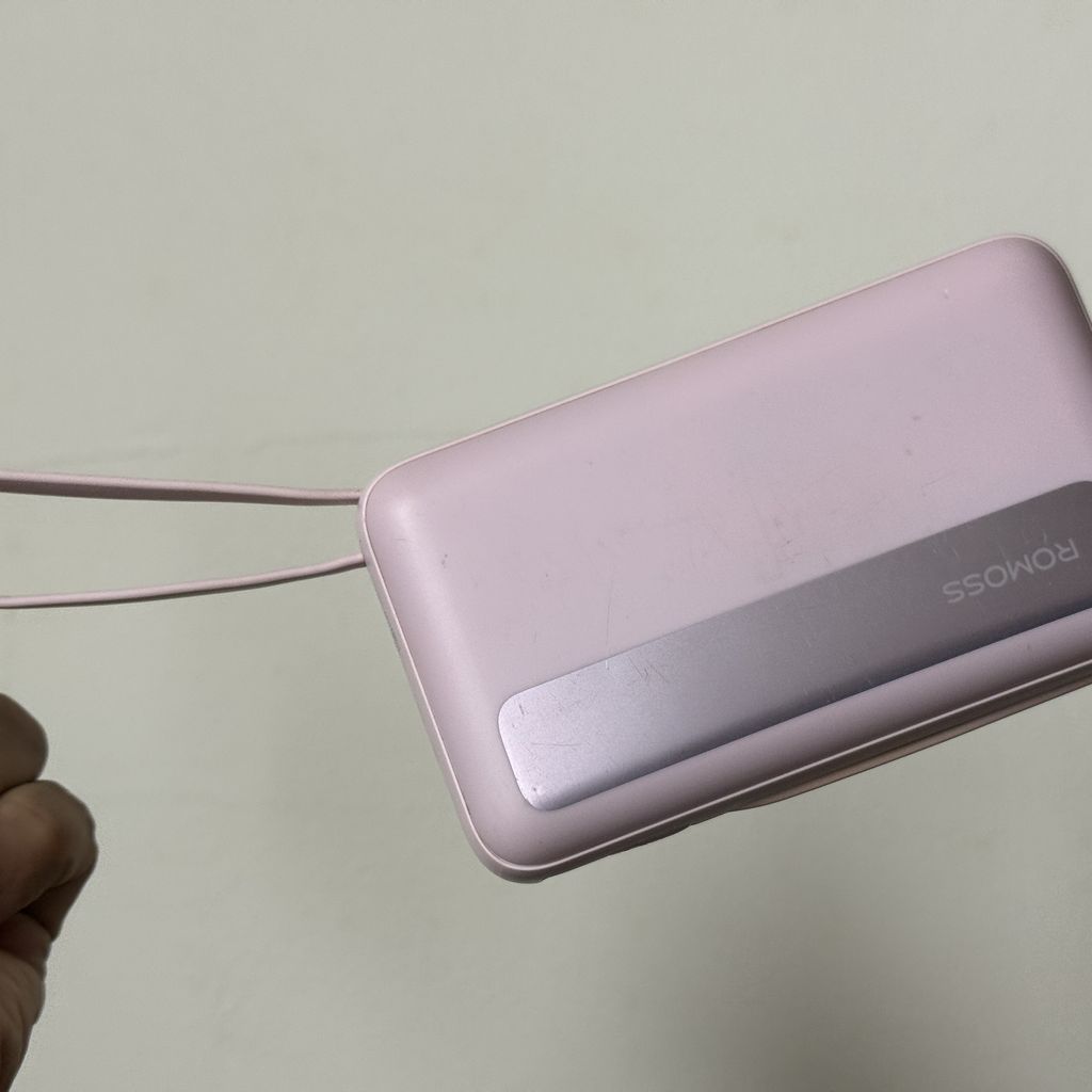Sạc dự phòng Romoss PPR20 20.000mAh sạc nhanh 22.5w (used, không hộp) có CCC - ko BH cáp - Màu Hồng