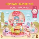 Bộ đồ chơi balo hình Donut thỏ