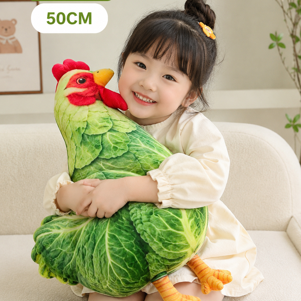 Gối 3D gà bắp cải