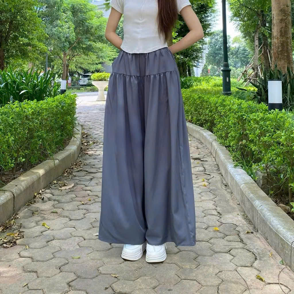 Quần váy lụa