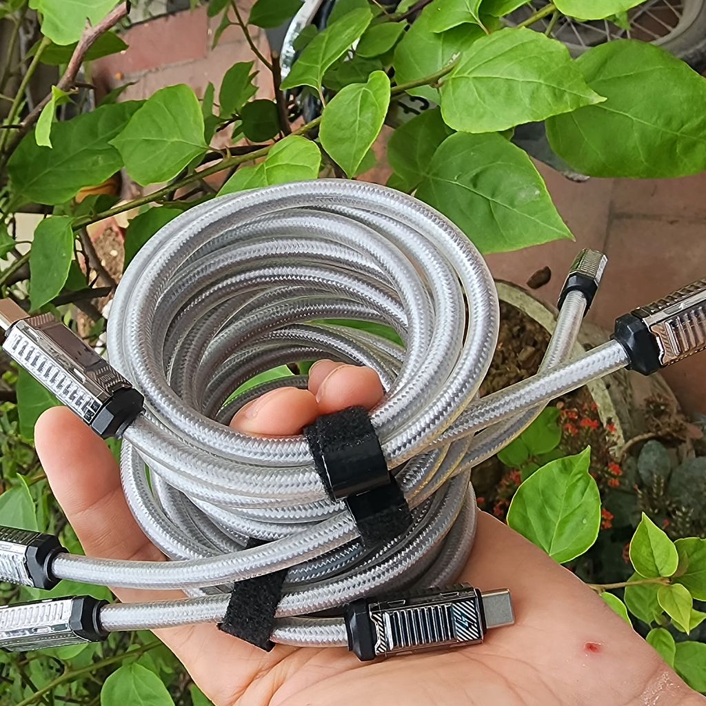 Dây sạc C to C 100W dù báo công suất Toocki siêu xịn dài 1m