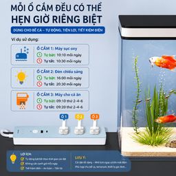 Ổ điện thông minh Wi-Fi hãng DELIXI, cổng C 20W + 3 ổ 220V