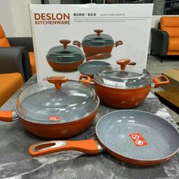 Bộ Nồi Chảo Chống Dính Deslon Kitchenware - dùng được cho bếp từ, ko chứa PFOA…