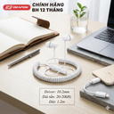 Tai nghe Drapow Twister C10 chính hãng nghe nhạc dây xoắn kéo dài , chân cắm 3.5mm