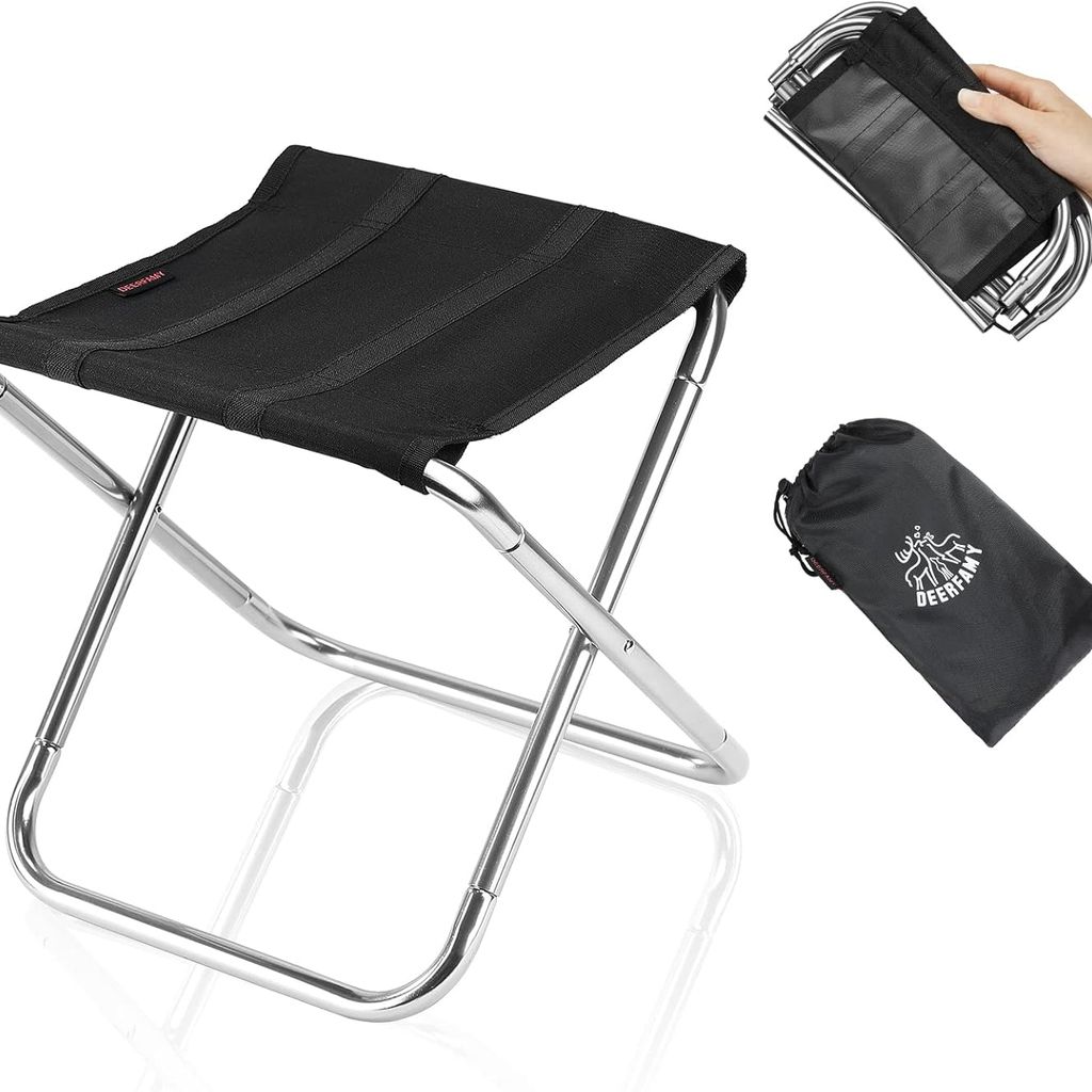 Ghế xếp dã ngoại gập gọn hãng DEERFAMY ( hàng Amazon ) , chịu tải lớn, siêu khoẻ