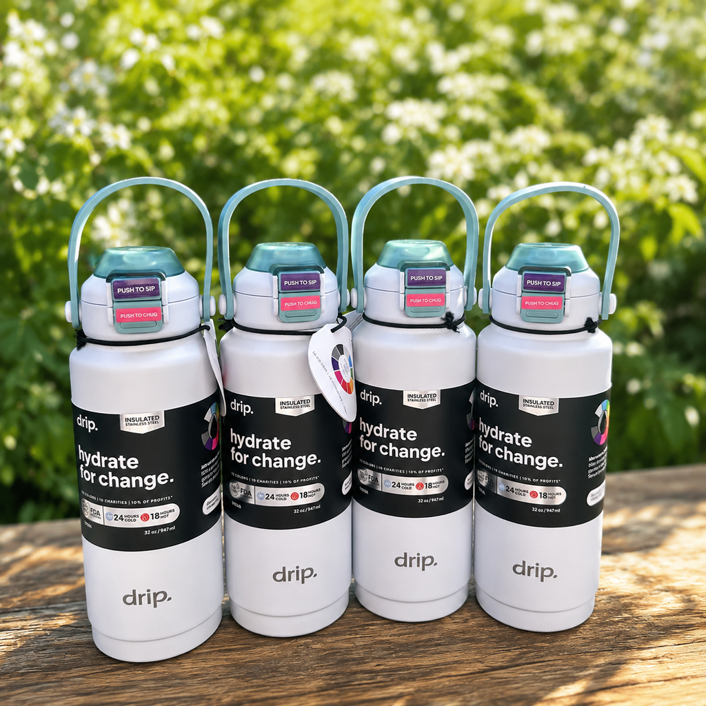 Bình Nước Giữ Nhiệt DRIP 950ml Cao Cấp - Cách Nhiệt Chân Không Kép Giữ Lạnh ~24h Giữ Nóng ~18h