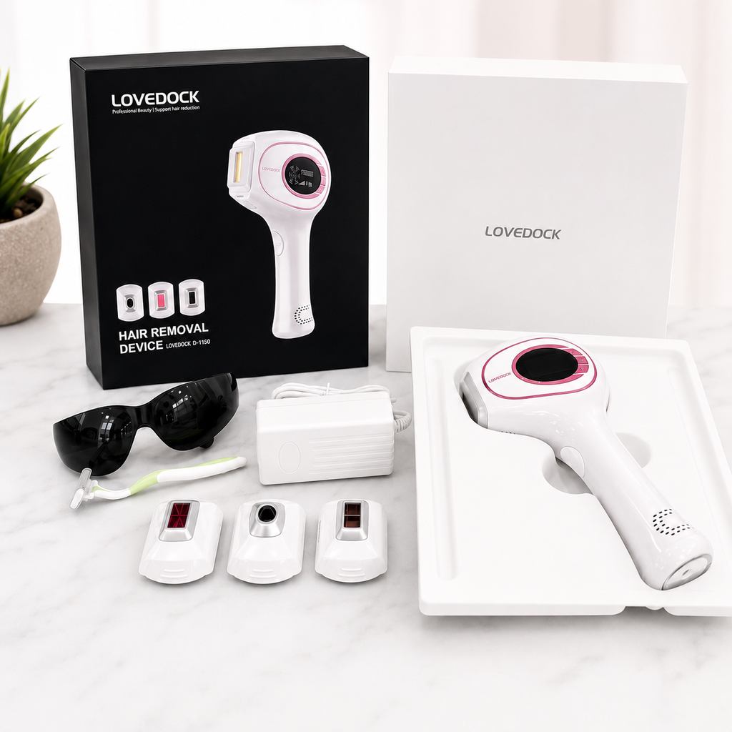 Máy Triệt Lông IPL Công Nghệ Triệt Lạnh LOVEDOCK Cao Cấp Triệt Lông Tại Nhà Không Đau Rát - KT02088
