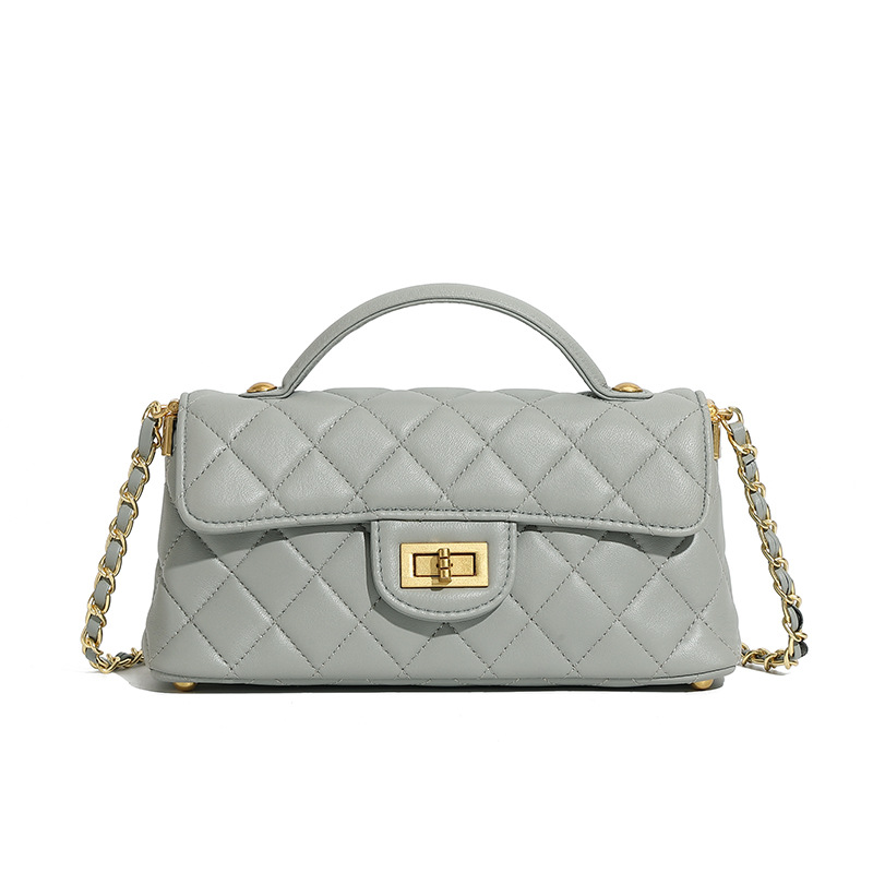 Túi Xách Cầm Tay Nữ Ladysam Melia Da Cừu Cao Cấp Đeo Chéo Đeo Vai Vân Chám Dập Nổi Size 22cm LDS3125