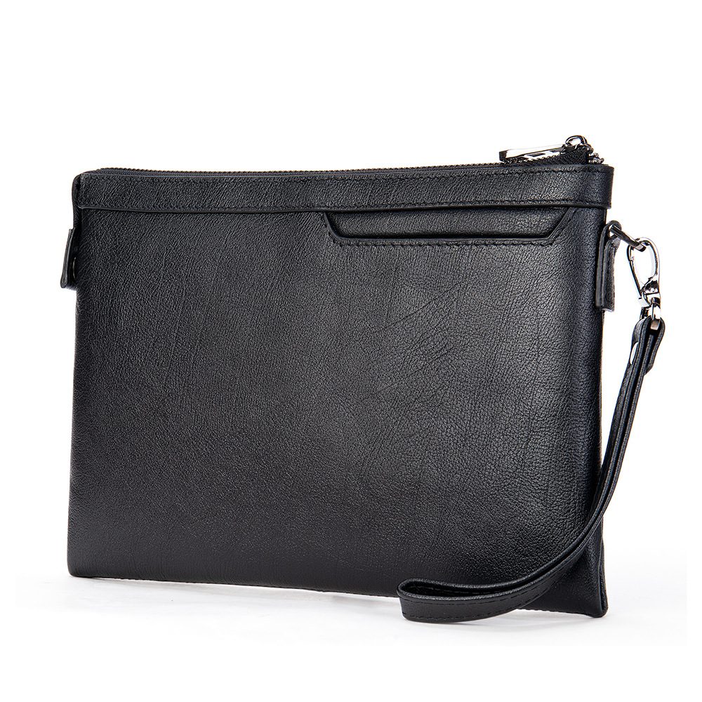 Túi Clutch Nam Cầm Tay Da Bò Thật Cao Cấp Phong Cách Vintage Lịch Lãm Size 27 LADYSAM LDS8697