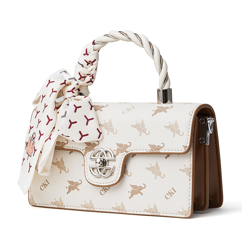 LADYSAM MONOGRAM Túi Xách Tay Nữ Quai Xoắn Đeo Vai Đeo Chéo Size 21 NB063