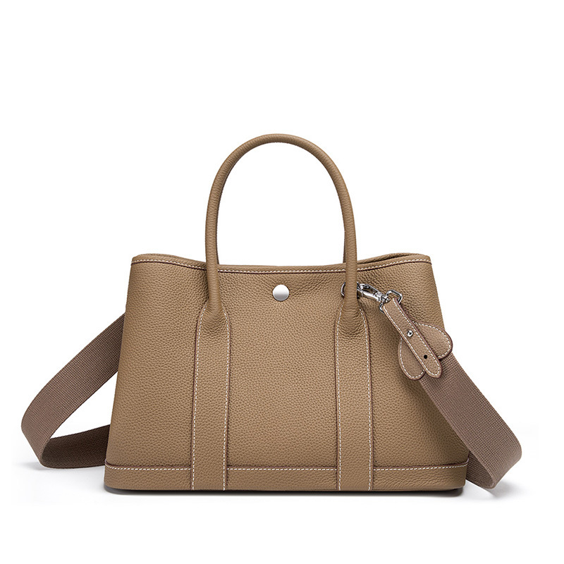 Túi Xách Tay Nữ Tote Da Pebbled Đeo Chéo Da Bò Cao Cấp Size 31 Phong Cách Công Sở Ladysam LDS2387