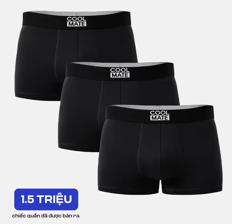 Combo 3 Quần Lót Nam Trunk Bamboo coolmate