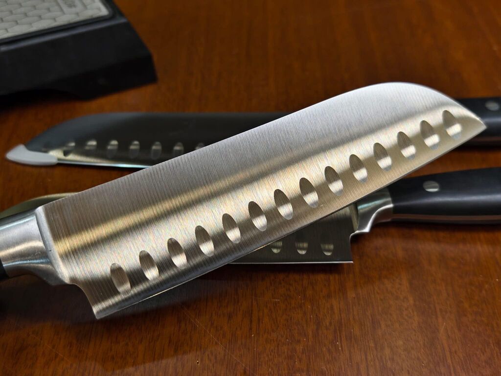 (Tặng thêm dao thái hình cam) Dao thái SALT Santoku (A.mazo.n)