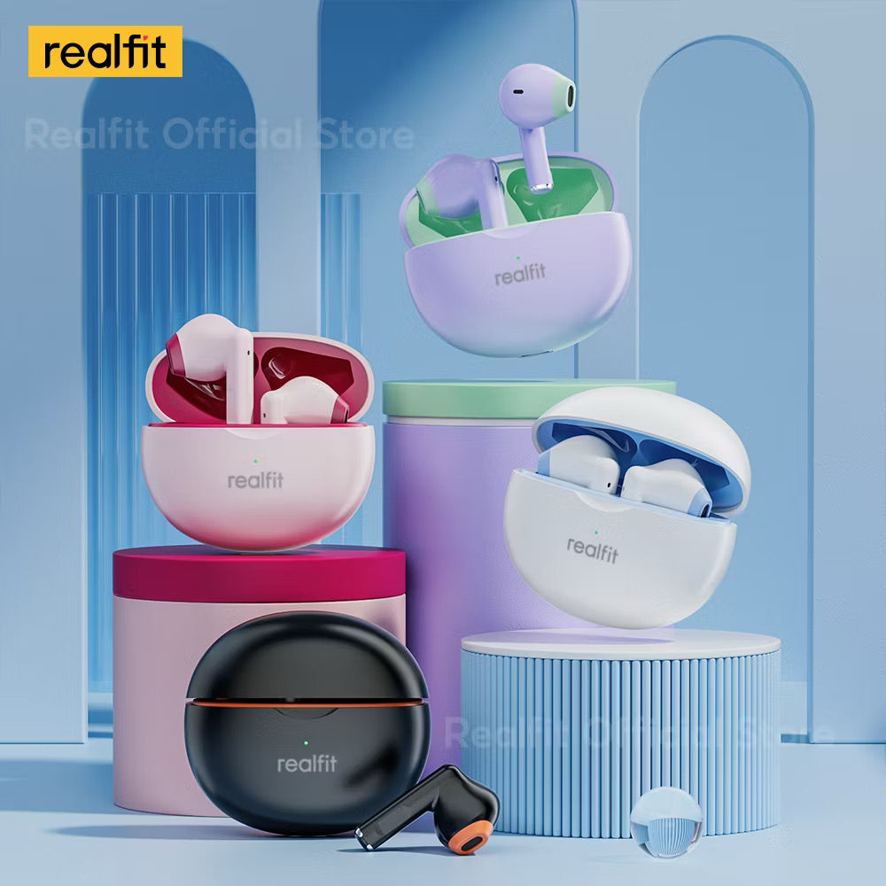 Tai Nghe Bluetooth Realfit F2 Có Micro Âm Trầm Tuyệt Vời Chất Lượng Âm Thanh Tốt màu bất kỳ