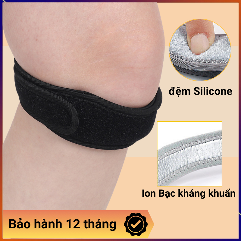 Đai Bó Gối Thể Thao Có Đệm Silicone – Bảo Vệ Đầu Gối Cao Cấp | ROVIX SPORT