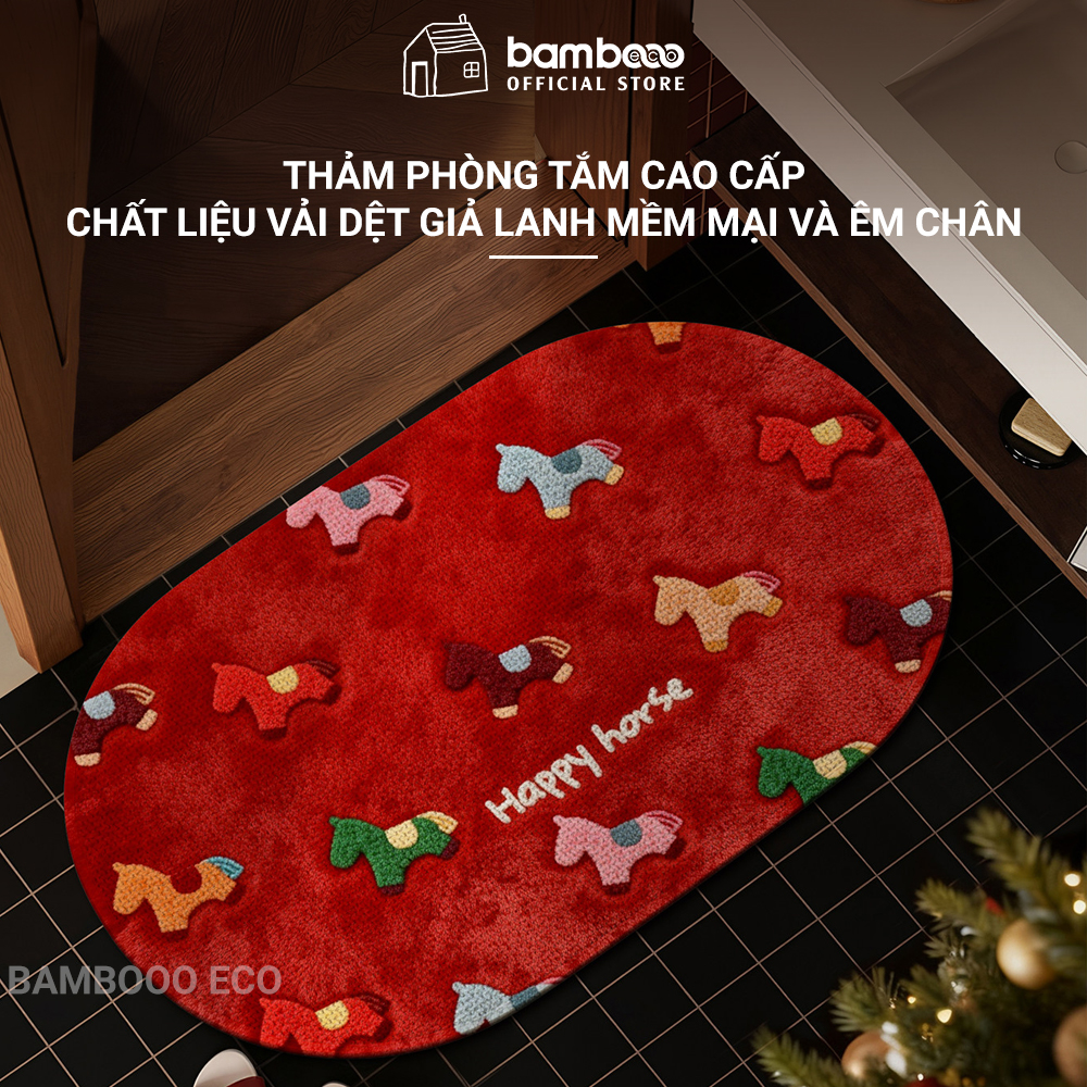 Thảm nhà tắm hình Pony