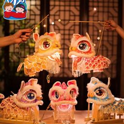 (Loại xịn mắt có kim tuyến) Đèn lồng trung thu - Lân Rồng Cá Chép Meike