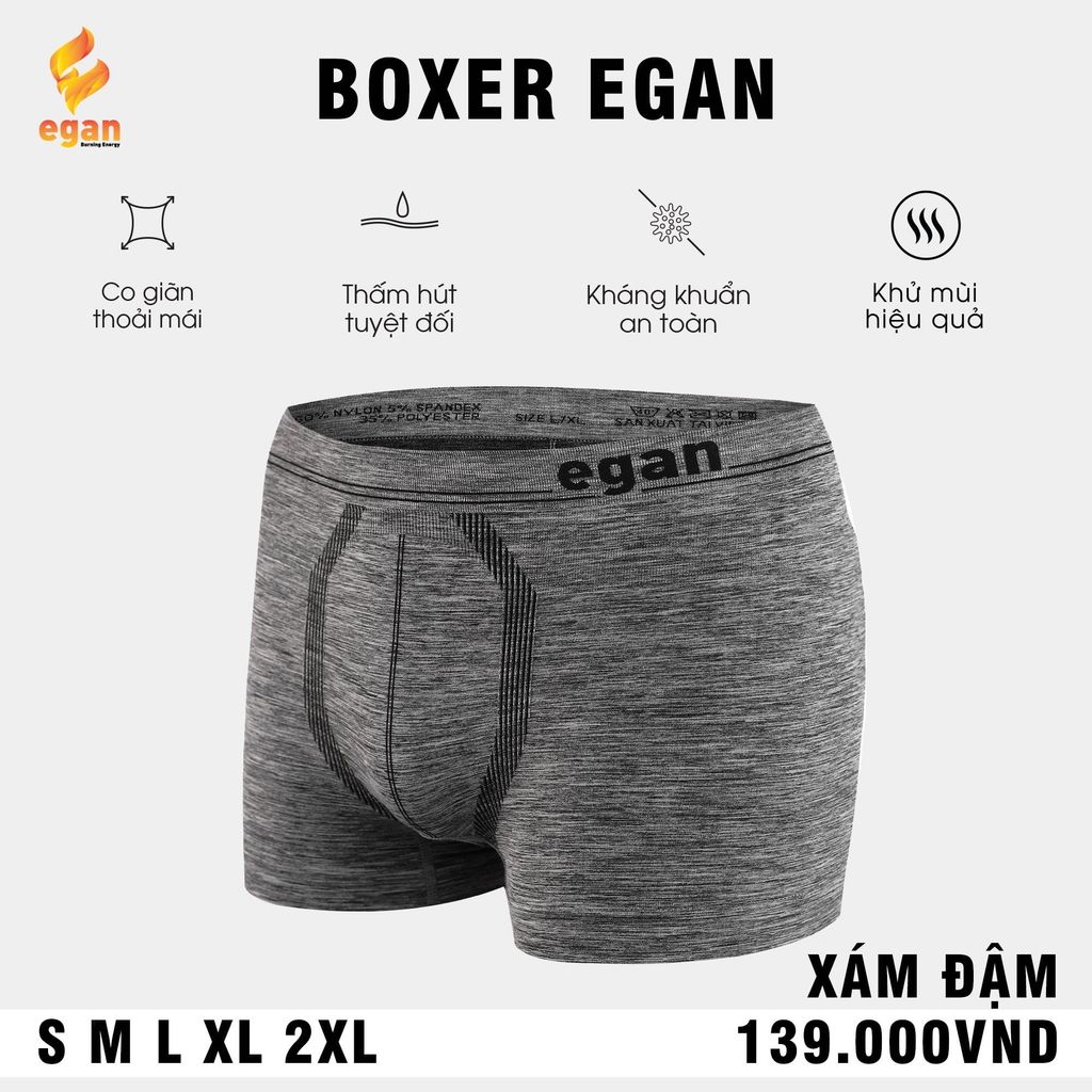 Quần Sịp Đùi Boxer Egan dệt cao cấp